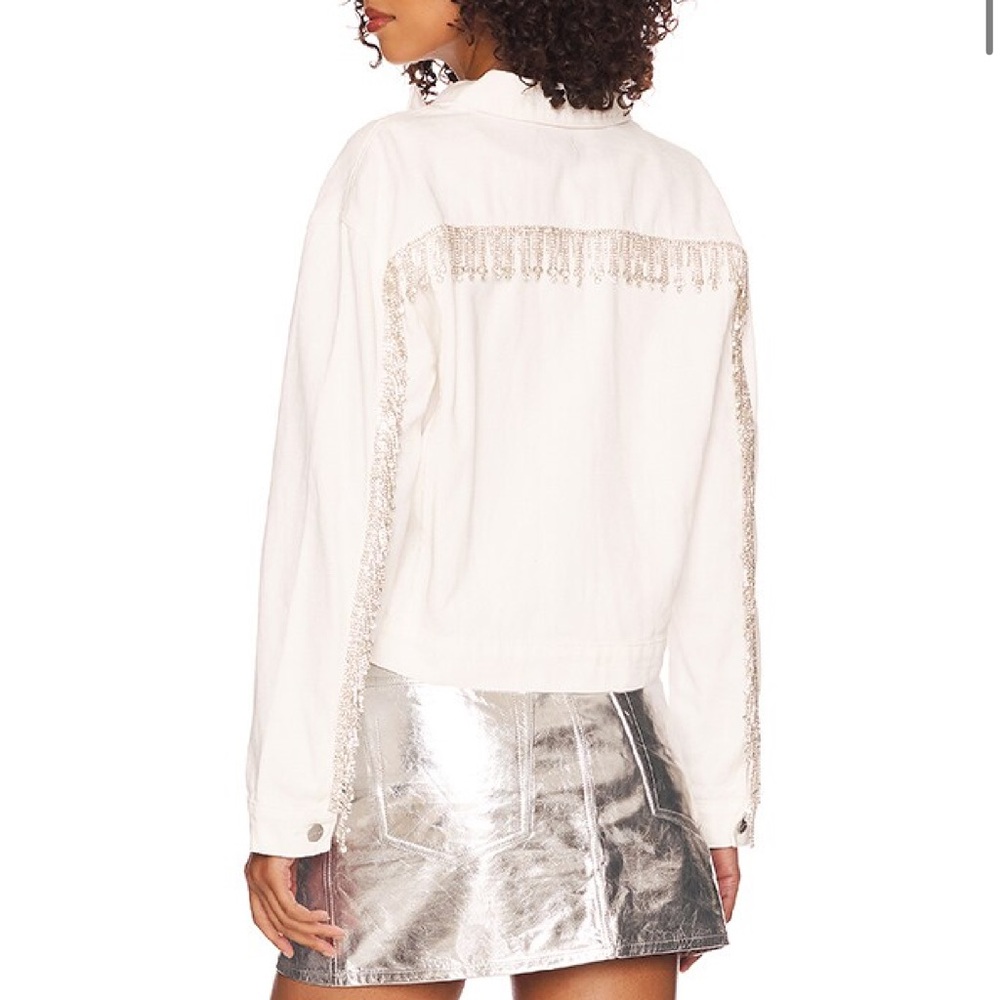 Superdown Raya rhinestone fringe jacket